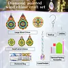 3D Mandala DIY Crystal Prism Teardrop Pendant Hanging Diamond Painting Suncatcher Kit
