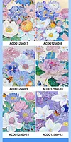 (40x50cm)Gold Foil Canvas Hot-stamped Floral Designs 5D DIY Diamond Painting Kit with Inner Frame