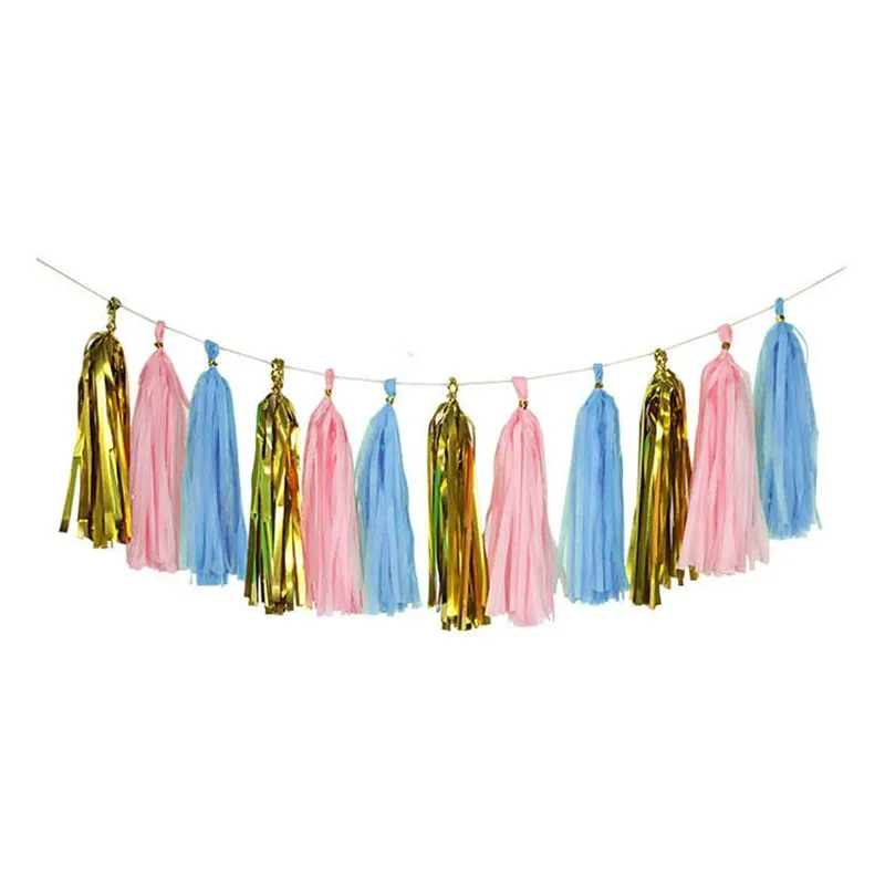 Gender Reveal Party Decoration Boy or Girl Balloon Banner Disposable Tableware Boy Girl Baby Shower Decorations Balloons