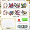 6pcs DIY Bird Diamond Art Greeting Cards 5D Rhinestone Arts Birthday Card