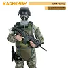 Plastic multi-accessory military model 12-inch jungle sniper with Barrett 1/6 soldier