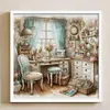 Cottage - 14CT Stamped Cross Stitch - 50*50cm