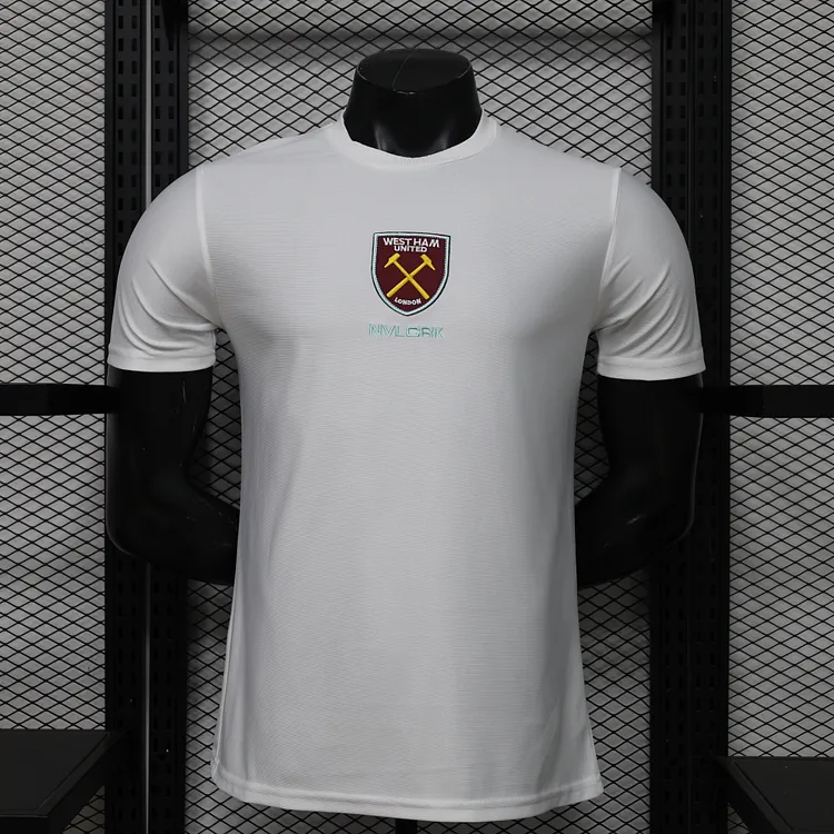 Player Version &ndash; West Ham United 25/26 Casual Retro Jersey-【White Version】