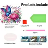 (US Local)Acrylic Special Shaped Butterfly Flower 5D DIY Diamond Painting Tabletop Decor