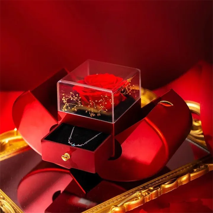🔥Mother's Day-50% OFF🔥Lidonsale ROSE BOX(❤️Free Shipping-Included Giveaway Necklace)