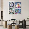 (US Local)4Pack Girl-Special Shaped Diamond Painting Kit(30x30cm)