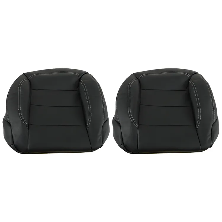 SEBLAFF Black Front Seat Cover Leather Bottom Driver Passenger 2Pcs Replacement for 2012-2015 ML250 ML350 ML400 ML500 ML550