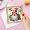 6Pcs Diamond Painting Gnome Greeting Cards Christmas Cards