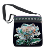 Diamond Painting Iridescent Rose Crossbody Bag Ethnic Style Handbag with Adjustable Strap