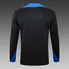 2024/2025 Inter Milan Half-Pull Training Suit Black Football Jersey 1:1 Thai Quality Set