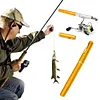 Mini Pocket Pen Shape Travel Fishing Rod Telescopic Fishing Rod Reel Combo Set