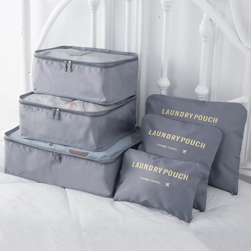 Athvotar Travel Storage Bag Set for Clothes Tidy Organizer Wardrobe Suitcase Pouch Travel Organizer Bag Case Shoes Packing Cube Bag