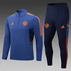2022/2023 Manchester United Half-Pull Training Suit Blue Football Shirt 1:1 Thai Quality Set love fball