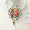 (US Local)6pcs/set DIY Special-shaped Diamond Painting Wall-mounted Key Hook Kit (Mandala)