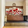 (US Local)5pcs/set Flower -Full Round Diamond Painting (95*45cm)