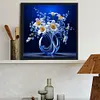 Luminous Flowers-Full Round Diamond Painting