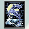 Dolphin - 9CT Partial Beaded Cross Stitch Kit(20x28cm)