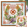 Wealth And Prosperity-14CT Stamped Cross Stitch 34*34cm/13.39*13.39in