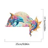 (US Local)Dolphin  Diamond Painting Door Corner Sign DIY Door Frame Decoration