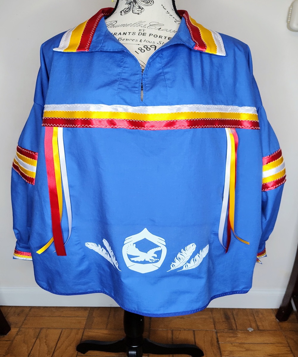 Native American Traditional Drop Sleeve Ribbon Shirt