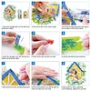 5Pcs DIY Diamond Painting Rainbow Butterfly Keychain