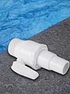 2-Way Ball Valve Float Valve Pool Filter Stop Connector for Home Backyard Plunge