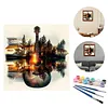 (US Local)Paint By Numbers Kit On Canvas DIY Oil Art Guitar Home Wall Decor40x40cm
