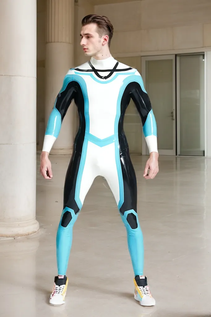 Men Latex Catsuits Elliptic Cutting Edge Vibe