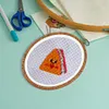 (US Local)Oval Embroidery Hoops Imitated Wood Embroidery Display Frame for Quilting