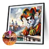 Diamond Painting-5D Full Round Drill Clown(40*40 CM)
