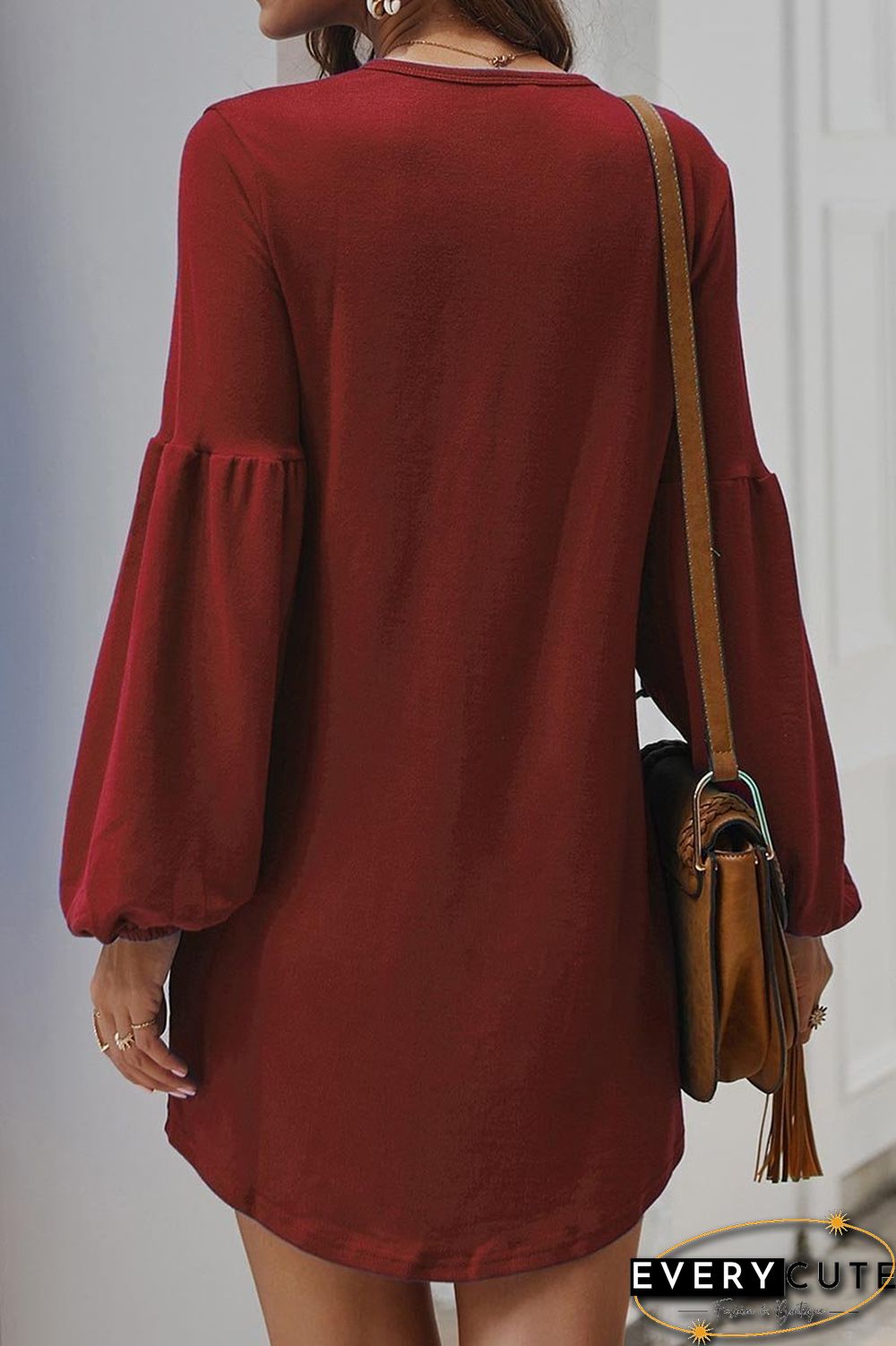 Autumn Knit Sweater Dress Shirt(4 Colors)