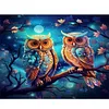 Owls - 9CT Full Beaded Cross Stitch Kit(52x40cm)