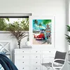 Beach Van - 11CT Stamped Cross Stitch - 40*50cm