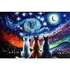 Three Cats-Paint by Numbers Acrylic Painting 60*40CM