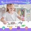 5Pcs DIY Diamond Painting Wind Chimes Crystal Window Suncatcher Craft Set Birthday Gifts Home Garden Decor