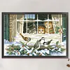 Cat - 9CT Full Beaded Cross Stitch Kit(71x46cm)