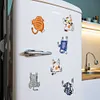 (US Local)6Pcs Acrylic Runaway Cat Diamond Art Refrigerator Magnets Sticker for Beginners