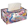 DIY Diamond Tissue Box Wooden 5D Diamond Painting Tissue Holder for Home Decor