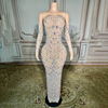 GOOSHOE Strapless Plus Size Dresses With Sleeve Clothes For Women Diamond Long Dress For Birthday