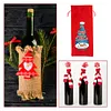 5D DIY Special Shaped Drill Diamond Painting Christmas Snowman Wine Bottle Bags Covers Kits