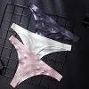 Sexy Transparent Ice Silk Low-Waist Seamless Thong