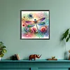 Diamond Painting-DIY Full Round Drill Flowers Dragonfly