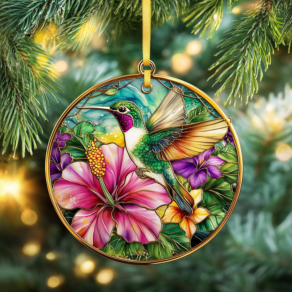 Blossom Hummingbird WN1610010CL Personalized Christmas Ornament