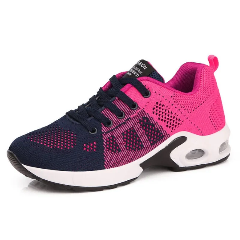 Ladies White Sneakers Female Running Shoes Breathable Casual Shoes Woman Sports Shoes Platform Sneakers Height Increase Shoes
