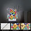 Animal Diamond Painting Night Light DIY Diamond Painting Lamp(Rainbow Butterfly)