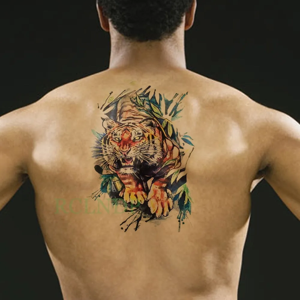 Waterproof Temporary Tattoo Sticker Eagle Wings Fake Tatto Flash Tatoo Back Leg Arm chest belly Large Size for Women girl Men