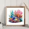 Underwater World - 14CT Stamped Cross Stitch - 40*40cm - Animal
