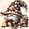 (Multi-Style) Coffee Gnome-11CT Stamped Cross Stitch 40*40cm/15.75*15.75in