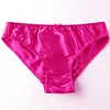 Men's Silk Simple Solid Color Panties