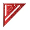 7 Inch Triangle Ruler Aluminum Alloy Metric Imperial Angle Ruler Carpenter Tools